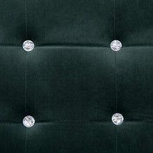 vidaXL Divano a 2 Posti con Braccioli Design Originale Moderno Elegante Robusto Confortevole Durevole Sicuro Velluto Sofà Canapè Verde Scuro Cromato