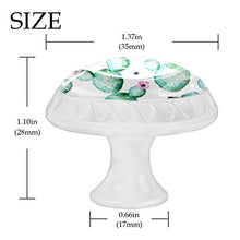 Maniglie per cassetti Manopole per cassetti Manopole rotonde Confezione da 4 per armadietto, cassetti, cassettiere, cassettiere ecc. Modello senza cuciture del fiore della pianta
