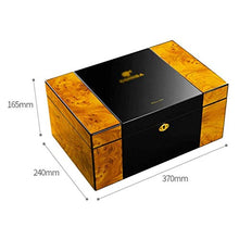 SCDZS Desktop Cigar Humidor - Rettangolare umidificatore con Vassoio e separatore Regolabile