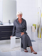 RIDDER Trendy - Sgabello da Bagno in Acrilico, Colore: Bianco 40 x 47 x 27,5 cm