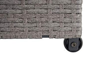Mendler Baule Contenitore da Esterno HWC-D88 polyrattan ~ Premium 170l Grigio