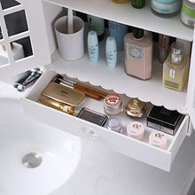 Blanketswarm - Armadietto da bagno in PVC non perforato, con cassetto, colore: Bianco