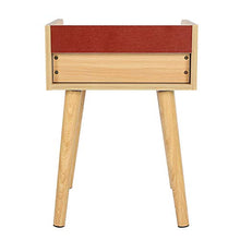 Hyjgjzjh - Comodino per camera da letto, cassetto, mobiletto da comodino (colore legno) semplice e moderno