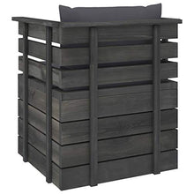 vidaXL Set Divani da Giardino su Pallet 7 pz con Cuscini Massello Pino
