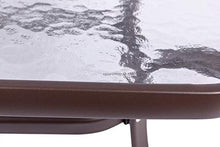 MaxxHome - Tavolo da salotto in vetro, 80 x 45 x 45 cm
