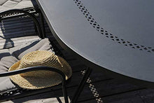 RD ITALIA Tavolo da Giardino Allungabile 160/220x95x76 cm in Acciaio Reef 160 Antracite