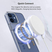 Custodia magnetica trasparente per iPhone 12, CrazyLemon cornice morbida in TPU Parte posteriore rigida del PC. Supporto di protezione antiurto. Coperta di ricarica wireless Magsafe