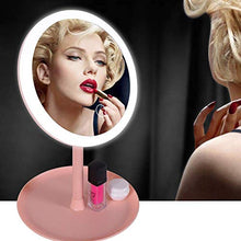 WEHOLY Specchio per Il Trucco a LED con Specchio da Tavolo Leggero da Tavolo Specchio da toeletta per dormitorio Specchio con Luce Ricaricabile Specchio di Bellezza per Ragazza