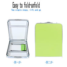 Rund Tavolo da Campeggio Pieghevole 4FT 1.2 M Tavolo da Picnic Regolabile in Alluminio per Cucina da Interno E da Esterno, Cucina, Ristorazione, Buffet E Giardino(Color:Verde)
