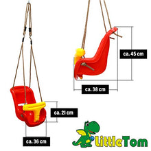 LittleTom Altalena per Bebè Neonato 45x36x38 cm Giocattolo per Giardino Rosso
