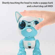 ASFD Smart Machine Dog Induction Touch Cucciolo Giocattolo Elettrico Intelligent Pet Blue