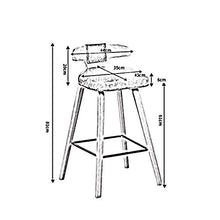 JUANxiao Sedia Sgabello da Bar Retro Fashion Semplice ed Elegante Comodo Sedile Durevole