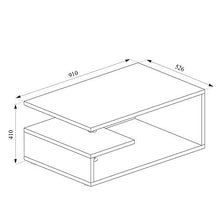 Vicco Tavolino da divano Guillermo Tavolino da salotto bianco 91 x 52 cm