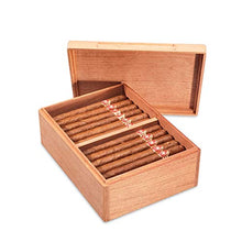SMEJS Cedar Cigar Humidor - Portable Pine Cigar Cabinet Grande capacità a Due Cigar Humidor