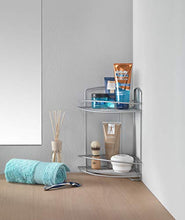 Metaltex serie Onda - Mensola angolare 2 ripiani per bagno - (460202)