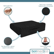 bonmedico Rialzo per Sedia Portatile, Cuscino a Cuneo Ergonomico Ideale Come Cuscino da Divano e Cuscino per Sedia da Ufficio – Alzasedia Perfetto Come Cuscino per Sedia a Rotelle