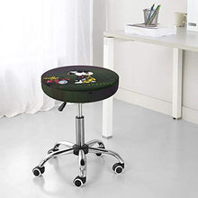 Copertura rotonda per sgabello da bar Snoopy per sedia, lavabile, elastica, per sgabello rotondo da 30,5 cm