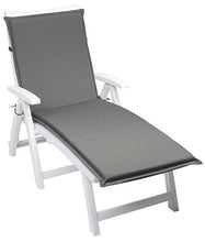 sleepling 193932 Cuscino per lettini da Giardino, 190 x 58 x 6 cm, Grigio