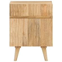 vidaXL Comodino 40x35x54 cm in Legno Massello di Mango