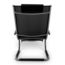 blumfeldt Sunwave Sedia Sdraio da Giardino Relax in Alluminio Nera