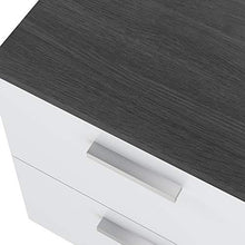 Marchio Amazon - Movian, comodino a 2 cassetti in stile moderno, modello Kolva, 37,7 x 44,5 x 47 cm, colore grigio