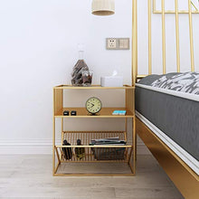 WALNUTA Modern Light Ferro Battuto Comodino Nordic Semplice Vetro Laterale Gabinetto Camera Governo di immagazzinaggio Metallo Angolo Gabinetto