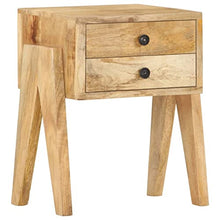 vidaXL Comodino 40x35x50 cm in Legno Massello di Mango
