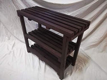 LA IBERICA Panca in Legno, Lunghezza 65 cm, Colore Mogano