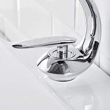 BONADE Rubinetto miscelatore per lavabo, rubinetto, rubinetto, miscelatore per lavabo, in ottone cromato, monocomando, per bagno