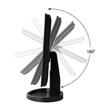 DKEE Specchio per Il Trucco Nuovo Desktop Multi-Funzione di Stoccaggio Specchio di Vanità Riempire La Luce Rotante Specchio Touch Sensor Dimming Specchio 10 Volte Specchio for Il Trucco Nero