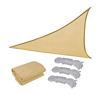 ZGQSW Vela Parasole da Giardino Triangolare per Esterni, terrazza ventilata e Vela ombreggiante Resistente ai Raggi UV, con Telo in Corda Libera, Multiforme(Size:3.6x3.6x3.6m)