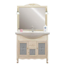 Shop Chic Arredo bagno 85 classico mobile bagno decapato vetro decorato