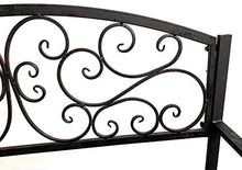 Moritz - Panchina da giardino a 2 posti, 109 x 96 x 48 cm, con decorazioni per giardino, terrazza, balcone