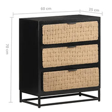 vidaXL Credenza 60x35x70 cm in Legno Massello di Mango