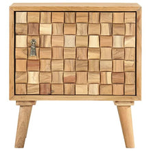 vidaXL Comodino 42x35x45 cm in Legno Massello di Acacia