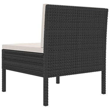 Tidyard Set 3 pz Divani da Giardino Modulaie per Esterno a 3 Posti in Polyrattan Marrone/Nero,Divano da Giardino 3 Posti,Divano da Esterno 3 Posti,Divano in Rattan,Divano Modularre,Divano Esterno - Arredi Casa