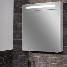 Facchellmann B.Clever - Set di mobili da bagno, 2 pezzi, 60 cm, con mobiletto sottolavello, in marmo pressofuso e armadietto a LED