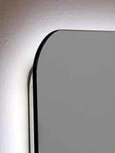 Yellowshop - Specchio Specchiera Cm L.50 x H 70 A Luce LED Retroilluminato Filo Muro Bagno Design Moderno con Touch Modello Back