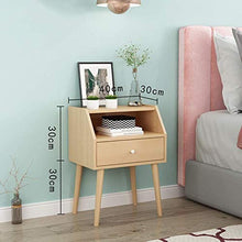 Comodino LHY- Comodino a base di legno, a forma di comodino, semplice e resistente e pratico D