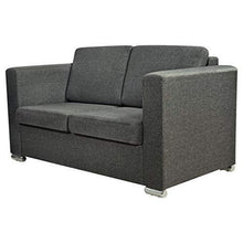 vidaXL Divano a 2 Posti Divanetto Sofa Salotto Sala in Stoffa Grigio Scuro - Arredi Casa