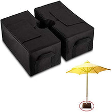 WAZA - Ombrello quadrato da 45,7 cm, con base per ombrelli staccabili, per patio, ombrelli per esterni, adatto a sabbia