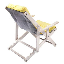 House Collection HSC1469 Poltrona Comodone, Bianco/Giallo