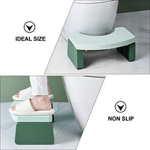 Cabilock Sgabello in Plastica Antiscivolo per Bambini Sgabello in Plastica per Bagno Home Office Asilo (Verde)