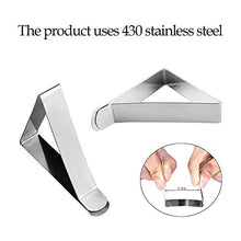 Camisin - 12 clip per tovaglia in acciaio, antiscivolo, regolabile, per feste, picnic