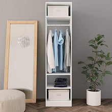 FAMIROSA Armadio Bianco 50x50x200 cm in Truciolato