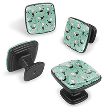 Bunny Mermaid Pomelli per Porta Set di 4 Pomelli per Mobili Manopole per Cassetti Cucina Armadio Vetro