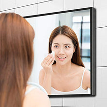 WWWRL Specchio da Bagno Rettangolare Nero Specchio da Parete HD può Essere Appeso Orizzontalmente E Verticalmente 30 * 40cm,40 * 60cm, 50 * 70cm, 60 * 80cm Specchio Cosmetico Antideflagrante