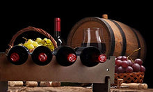 Portabottiglie impilabile in legno rustico artigianale – ideale cucina o cantina – facile da montare – Economico