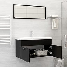 vidaXL Set Mobili da Bagno 2 pz Grigio in Truciolato