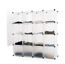 ASUKALE Armadio in plastica portatile con 16 cubi (140 × 35 × 140)